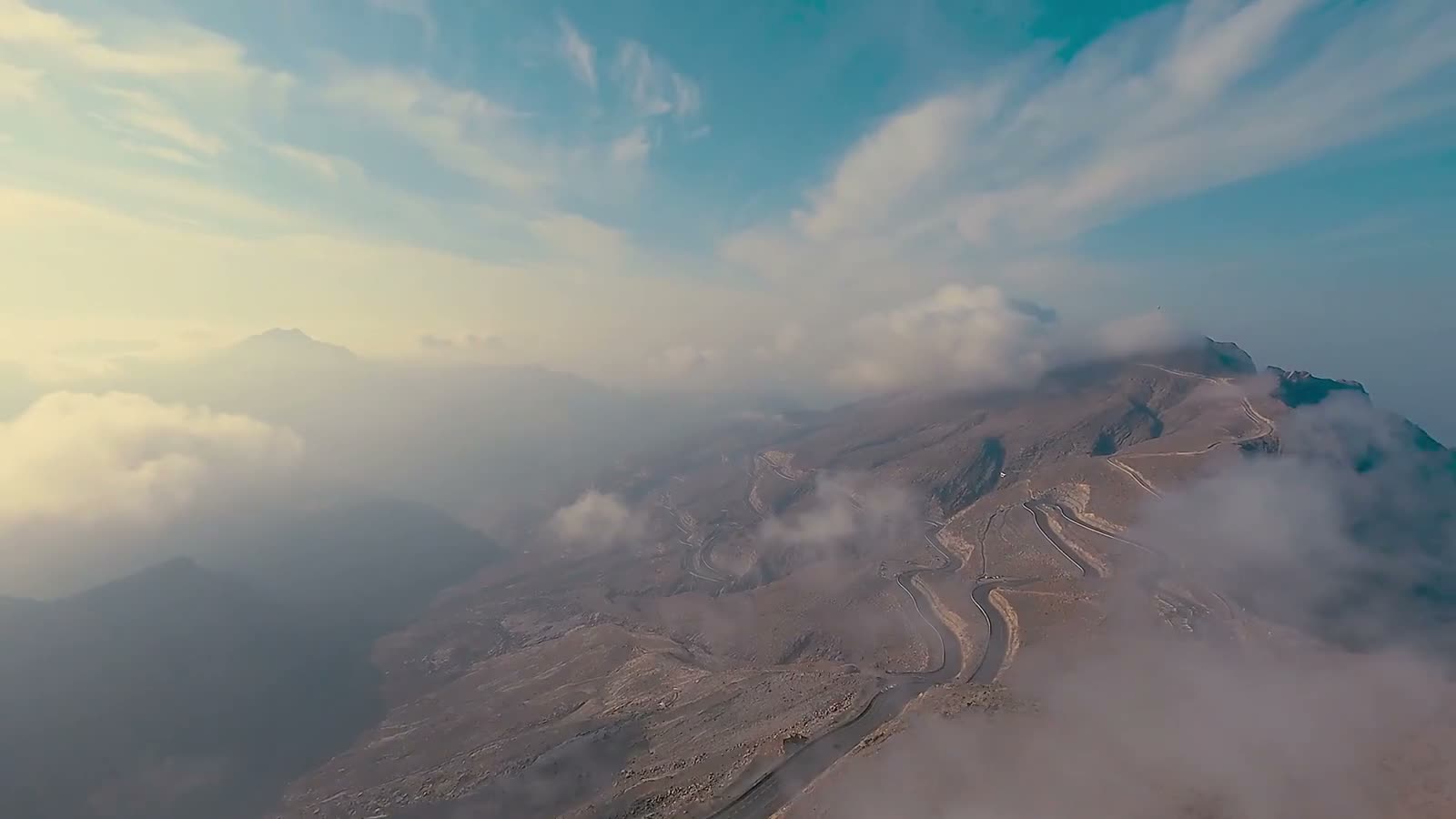 Sunrise over the Jebel Jais ridgeline